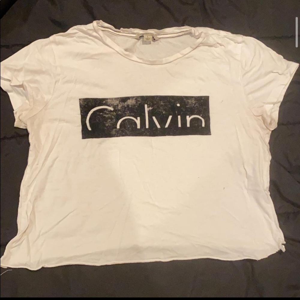calvin klein crop top
